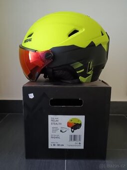 Lyžařská Helma Relax Fluo (žlutá) velikost.L