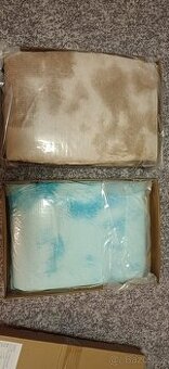 Batikovaný koberec hnědý a modrý, 120x180 cm nový