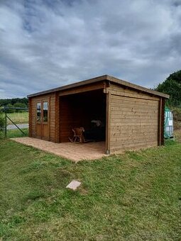 Zahradní domek, starý 3 roky, stěna 28 mm