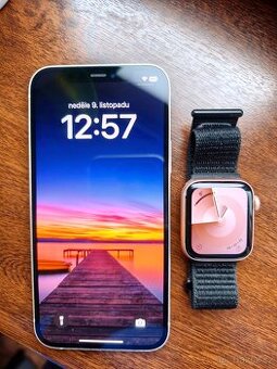 Apple iPhone 12, 256GB White + Watch SE 40mm, Gold