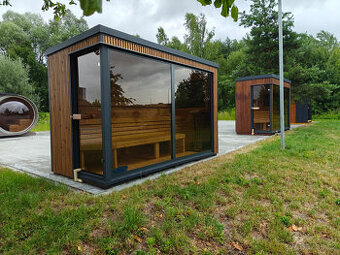 Finská venkovní sauna-Saunový domek Thermowood