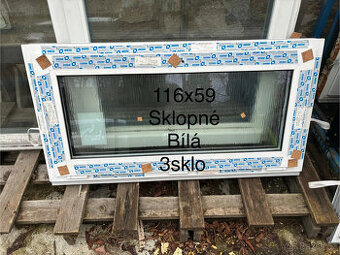 Plastové okno DECCo, rozměr 1160x590