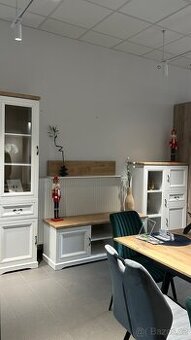 Obývací sestava – bílá / dub - 1