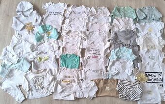 Neutrální balík pro miminko 0 - 3 měsíce 47 ks