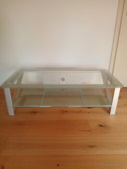 Stolek pod televizi skleněný