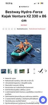 Bestway Hydro-Force Kajak Ventura X2 330 x 86 cm