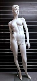 Abstraktní dámská figurína matná / busta / torzo - 1