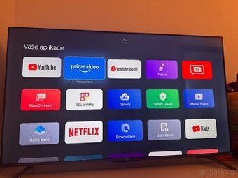 Prodám 65inch tcl televizi 140cm uhlopřička