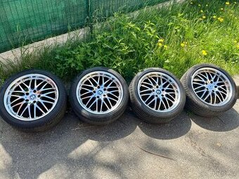 Alu kola DOTZ 5x120 R18 s letni sadou pneu Pirelli