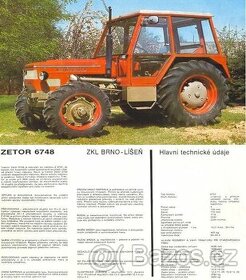 Zetor 6748/6945 převodovka, zadek, hydraulika, doklady