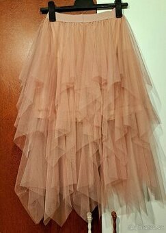 Nová vrstvená tylová sukně - TUTU v pase 60 cm - délka 87 cm