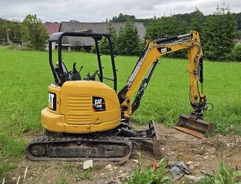 Prodám minibagr CAT 303E 3,5t, naklápěcí hlava + kabina
