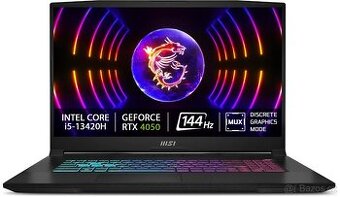 MSI Katana 17", i5, RTX4050 6GB, 16GB, 1TB