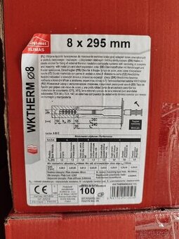 WKTHERM Talířová hmoždinka s kovovým šroubem - 8x295