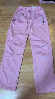 Vyteplené zimní dívčí kalhoty