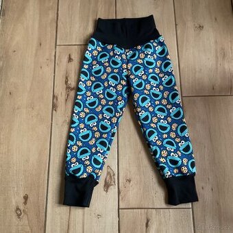 Nové- handmade zimní soft kalhoty- 98 (d.70cm)