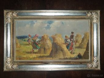 OBRAZ č.17 - JOSEF JIŘÍ KAMENICKÝ -"VE ŽNÍCH"