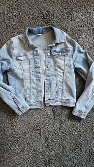 Dívčí džínová bunda H&M vel. 158