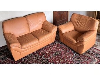 Kožená sedací souprava 2+1, 3202 - 1