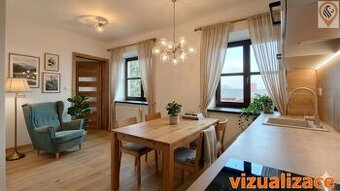 Byt, kde je světlo po celý den, klid a výhled na hory, dispo