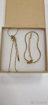 Jemný řetízek+náramek na ruku/nohu S'Steel