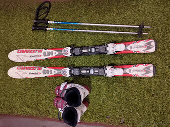 Dívčí lyže 110 Blizzard GForce + lyžáky Salomon + hůlky