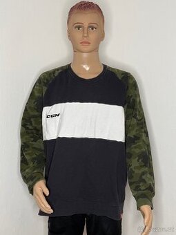 Pánská mikina CCM – černo-bílá