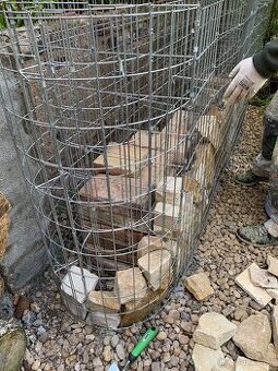 Gabionový vyvýšený záhon 260x50x100 pozinkované železo