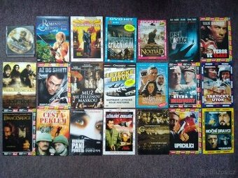 Originál DVD filmy různých žánrů i hudební CD.