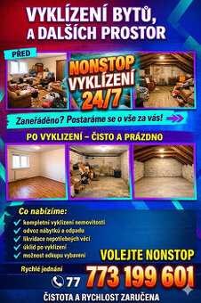 Vyklízení bytů, domů, sklepů – rychle