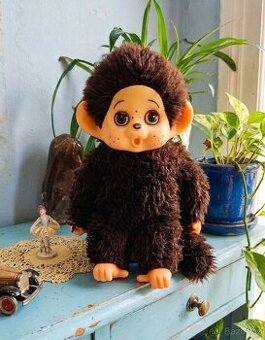 Sběratelský kousek, velký retro mončičák 32cm