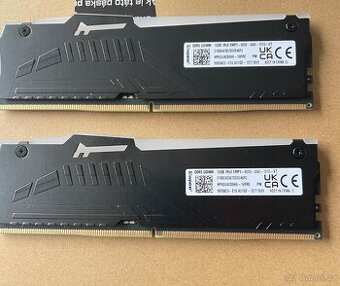 RAM Kingston DDR5 32 GB (2×16 GB) 6000 MHz- ČTĚTE