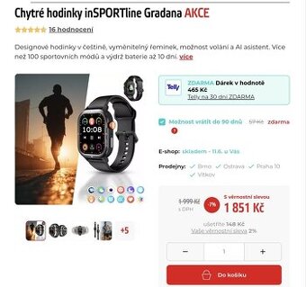 Nové chytré hodinky inSPORTline