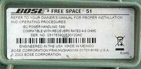 BOSE FreeSpace 51 - venkovní repro
