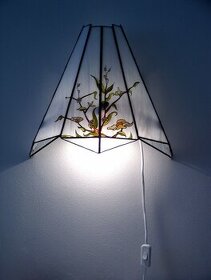 skleněná tiffany lampa JABLOŇOVÁ