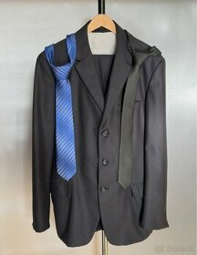 Sako + kalhoty + vesta + 2x kravaty