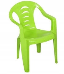 Plastová dětská židlička židle limetkově zelená