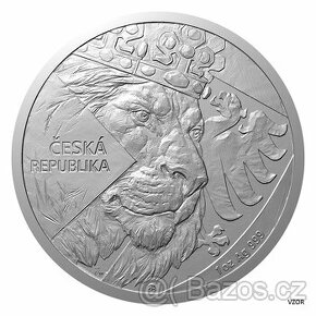 Stříbrná uncová investiční mince Český lev 2024 stand číslov