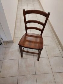 Židle z masivu - dekor ořech 20 ks - 1