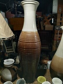 Vysoká váza Tupaská keramika 77cm.