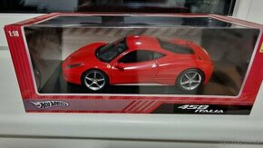 Ferrari 458 Italia Hot Wheels 1:18 Nové