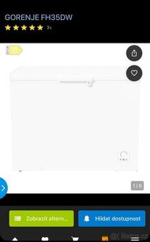 Pultová mraznička, Gorenje FH35DW