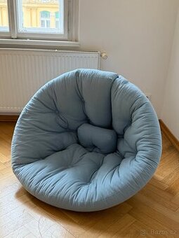 Karup design. Křeslo Nido Světle modré, rozkládací