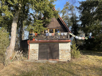 Šumava- Žihobce, chata s garáží u rybníka Vránovka