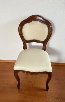 Stylová židle s potahem z kůže - 1