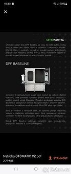 Prodám stroj na čištění filtru pevných částic