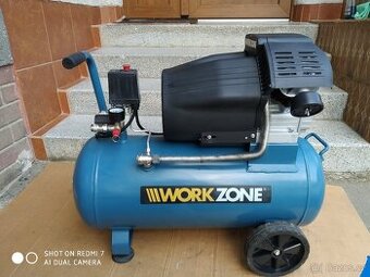 Prodám 2-pístový kompresor Workzone WZ-AC 400/50 - 10 Barů. - 1