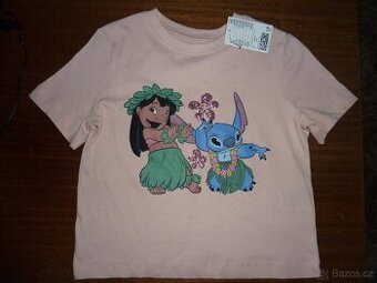Nové-H&M-Tričko Stitch na slečnu 4-6 Let