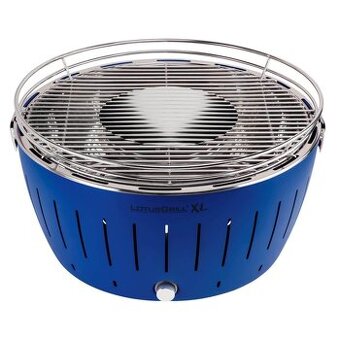 Gril na dřevěné uhlí Lotus Grill XL G435, tmavě modrá