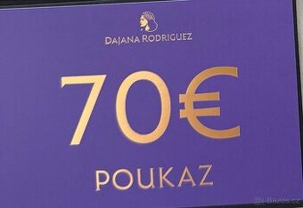 Daruji 70eur/1720czk Dajana Rodriguez dárkové poukazy